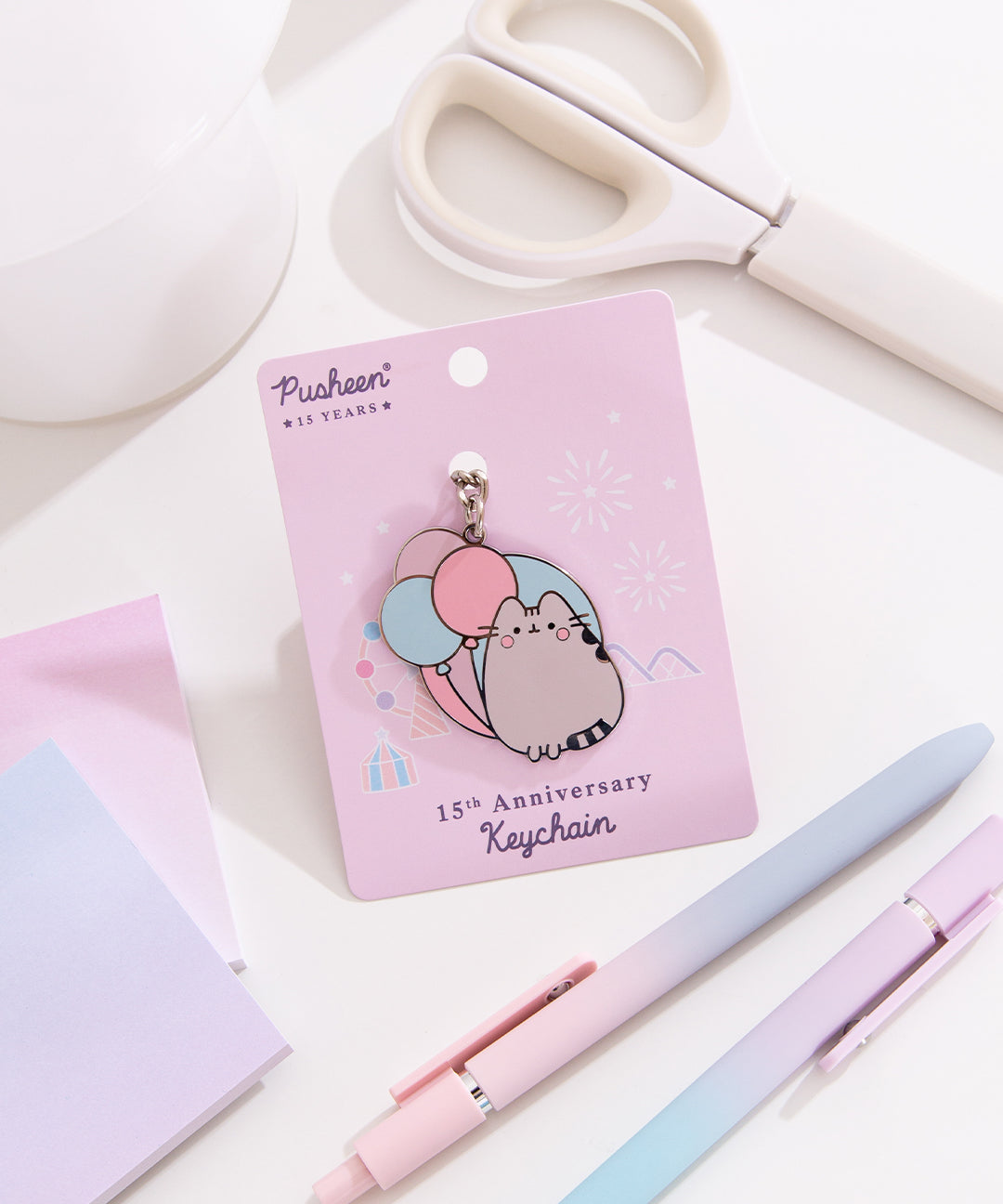 Pusheen 15th Anniversary Keychain – Pusheen Shop