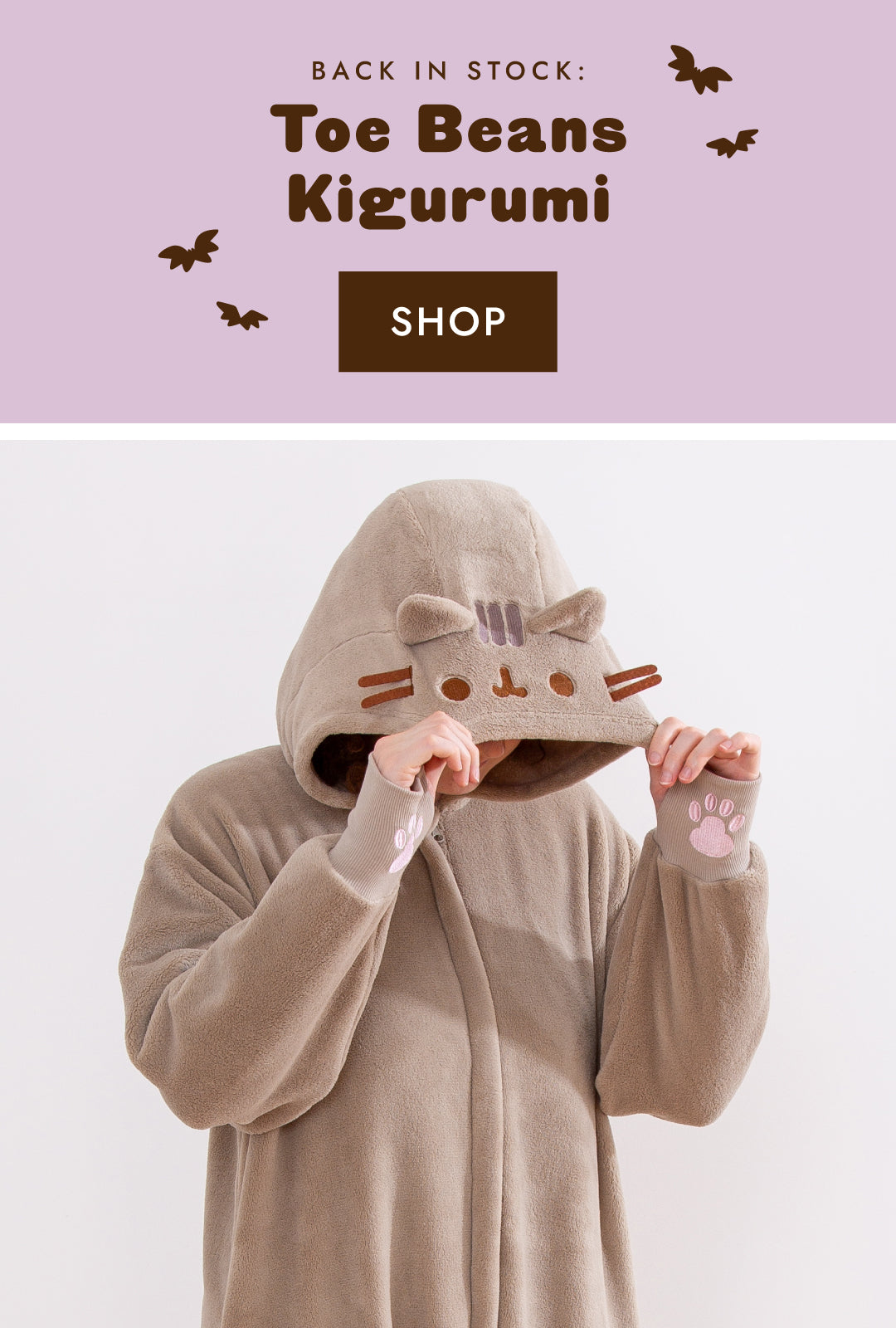 Restock of the Pusheen Shop Exclusive Toe Beans Kigurumi
