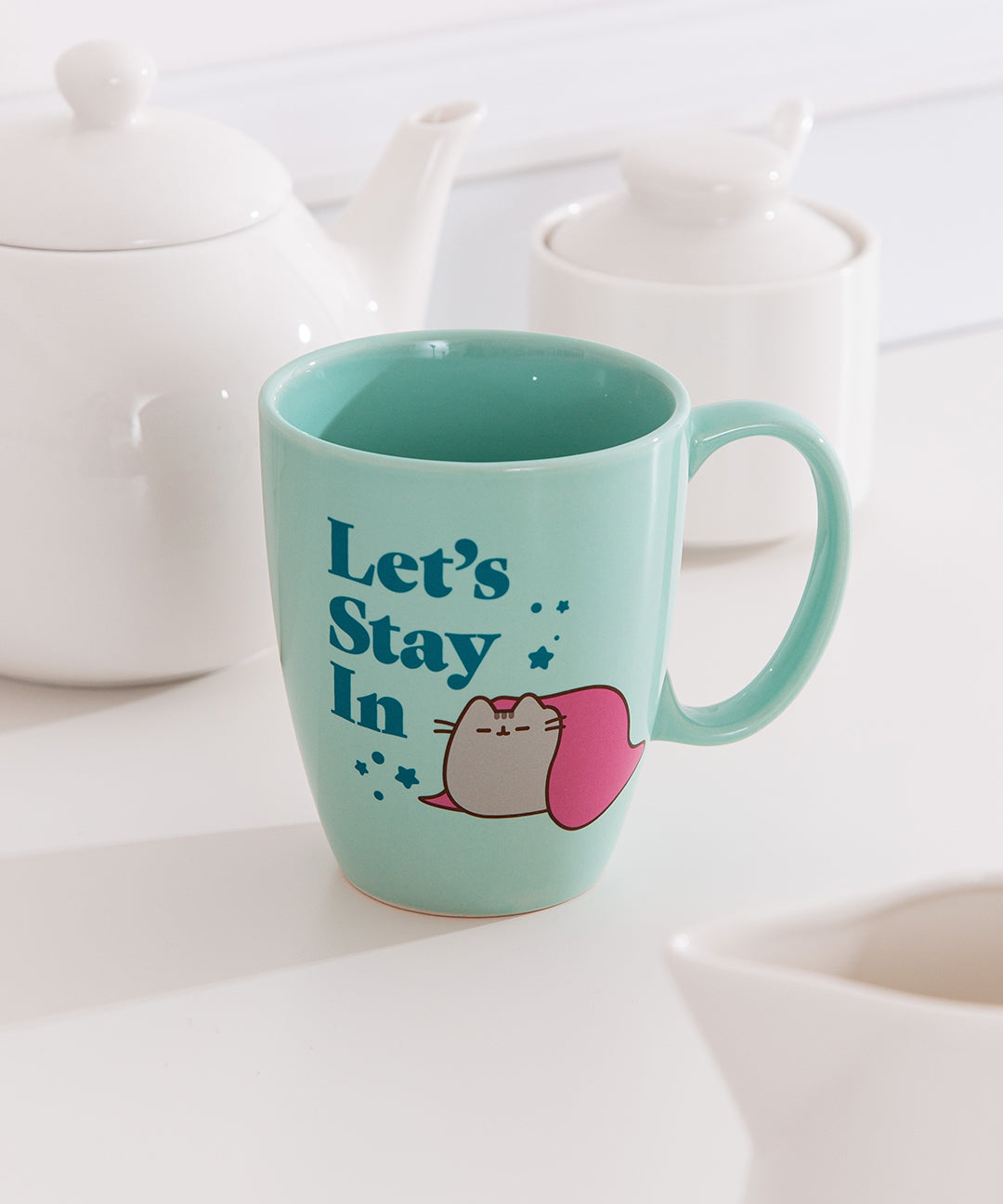 Pusheen Let's Stay In Mug – Pusheen Shop
