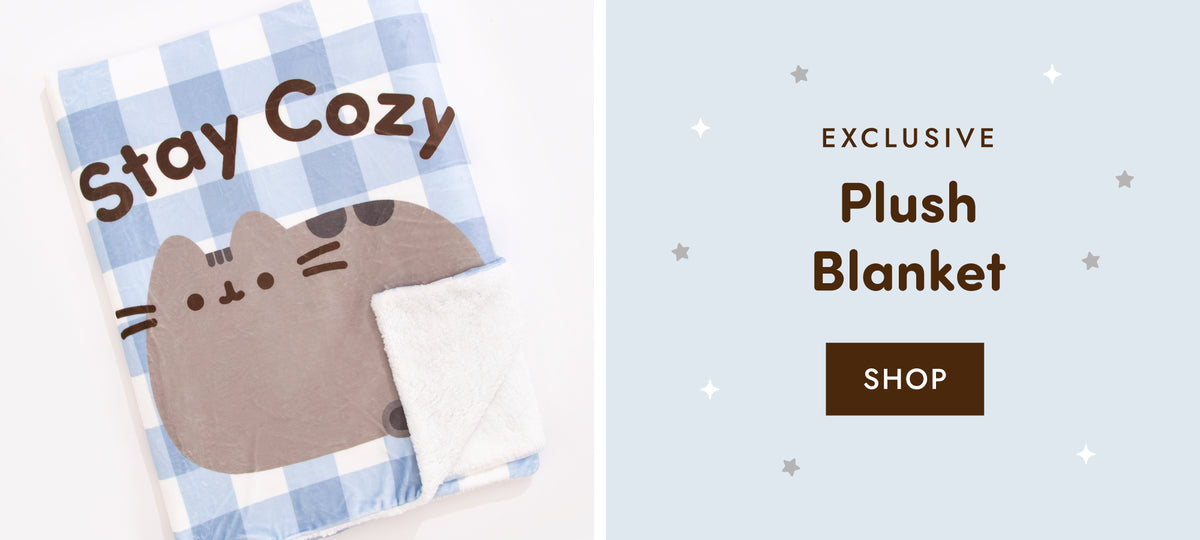 Stay Cozy in the new Pusheen Shop Exclusive Plush Blanket