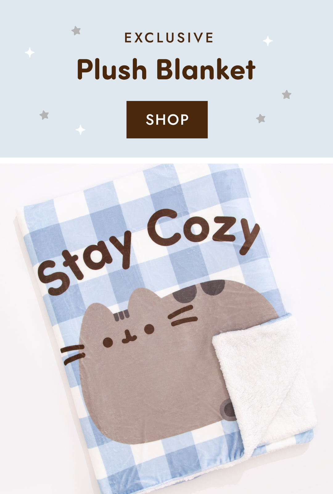 Stay Cozy in the new Pusheen Shop Exclusive Plush Blanket