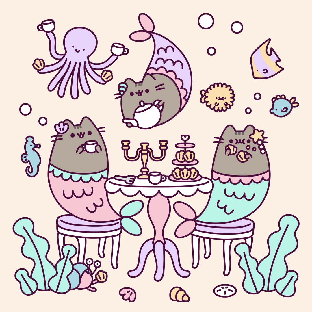 Pusheen Mermaid Pusheen Tea Party