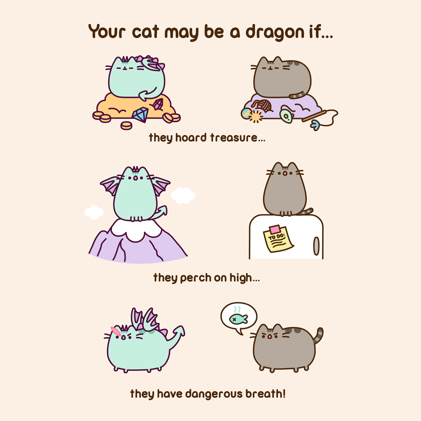 pusheen cat dragon