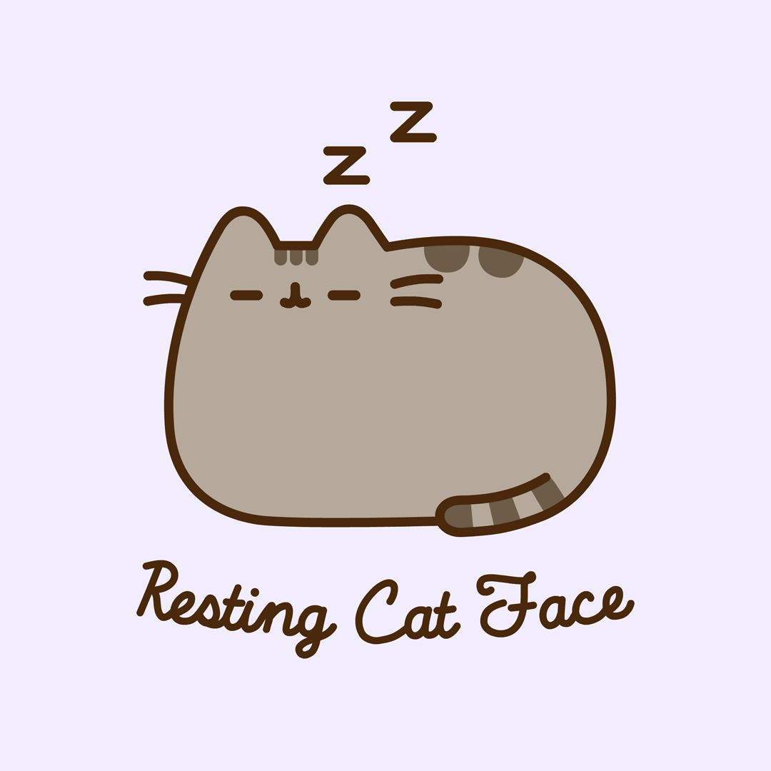 Pusheen : Resting Cat Face - Pusheen
