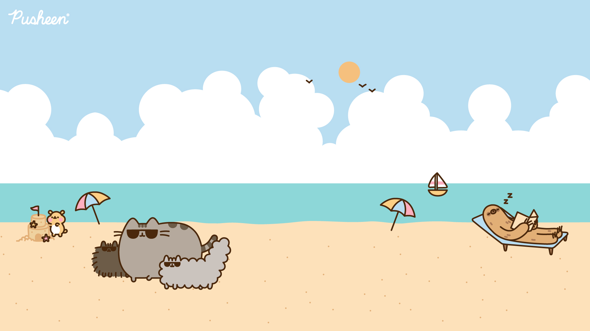 Pusheen Pusheen Zoom Backgrounds