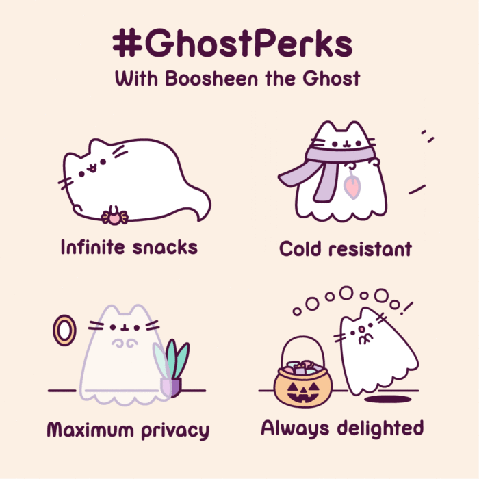 Pusheen : #GhostPerks with Boosheen the Ghost - Pusheen