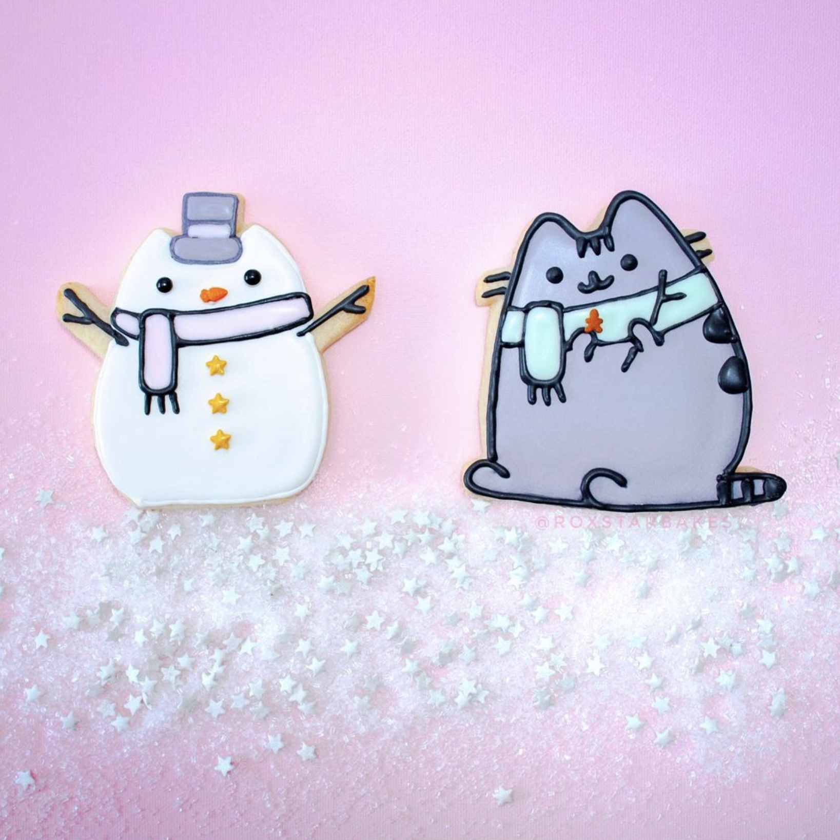 snowman pusheen plush