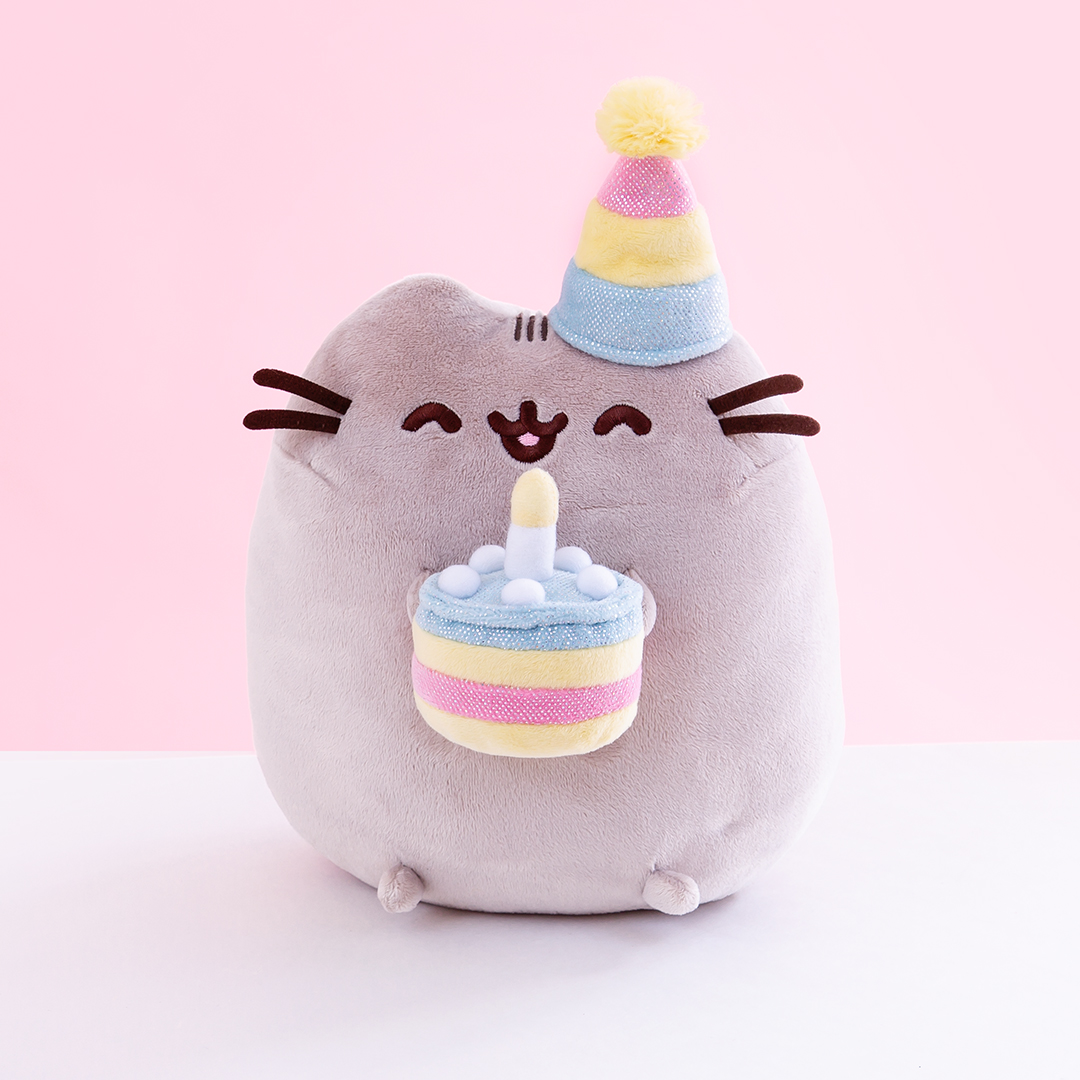 pusheen happy birthday plush