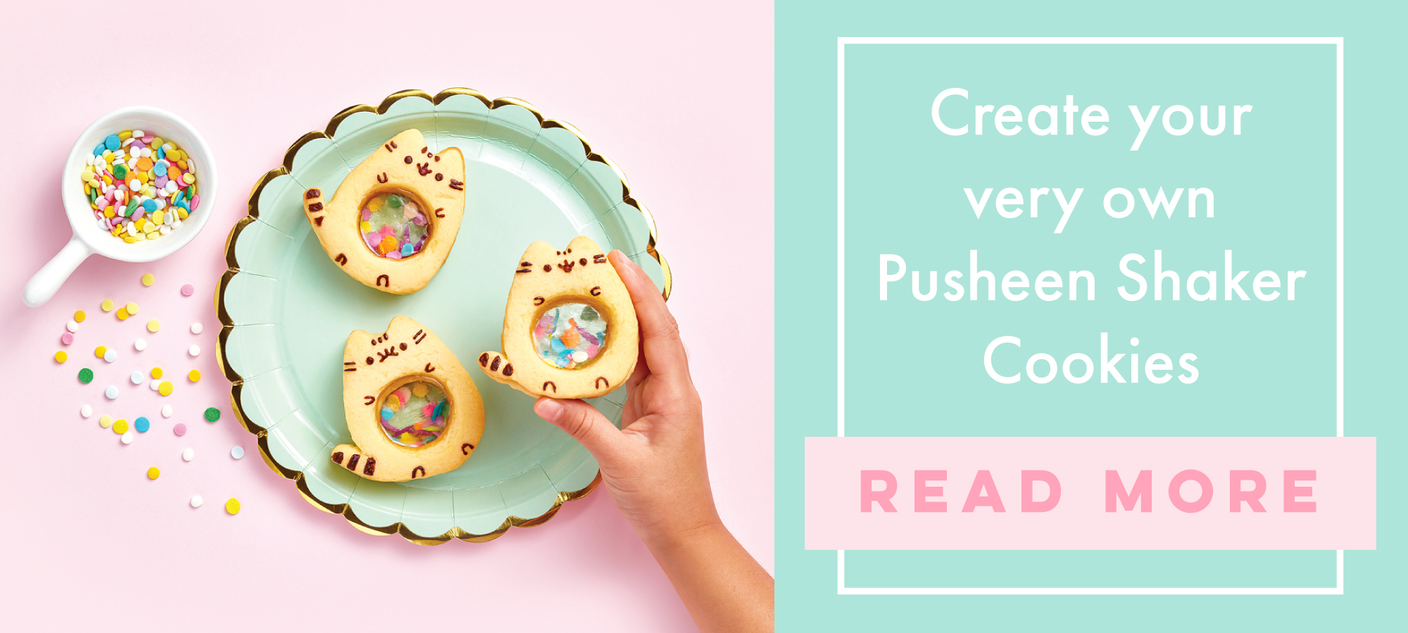 Create your very own Pusheen Shaker Cookies