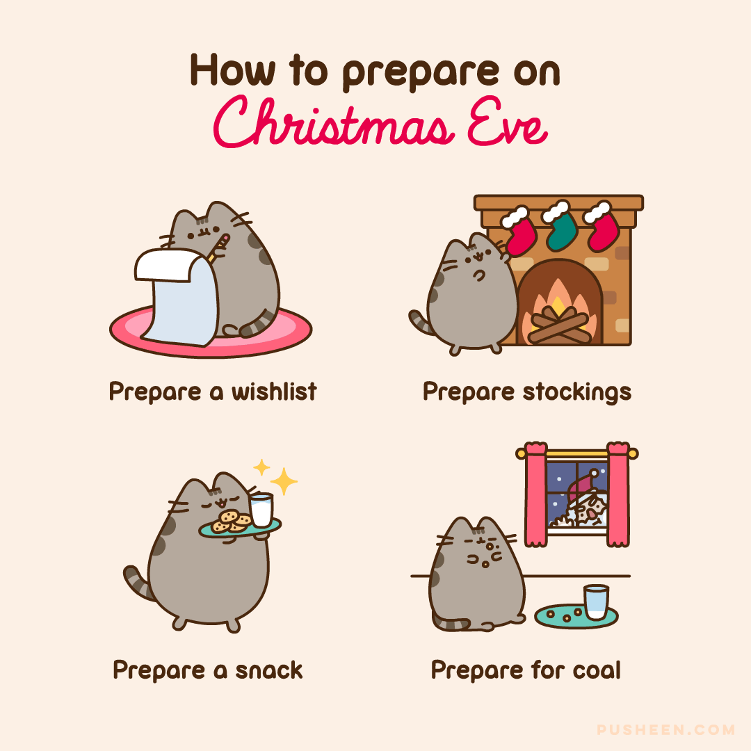 Pusheen How To Prepare On Christmas Eve