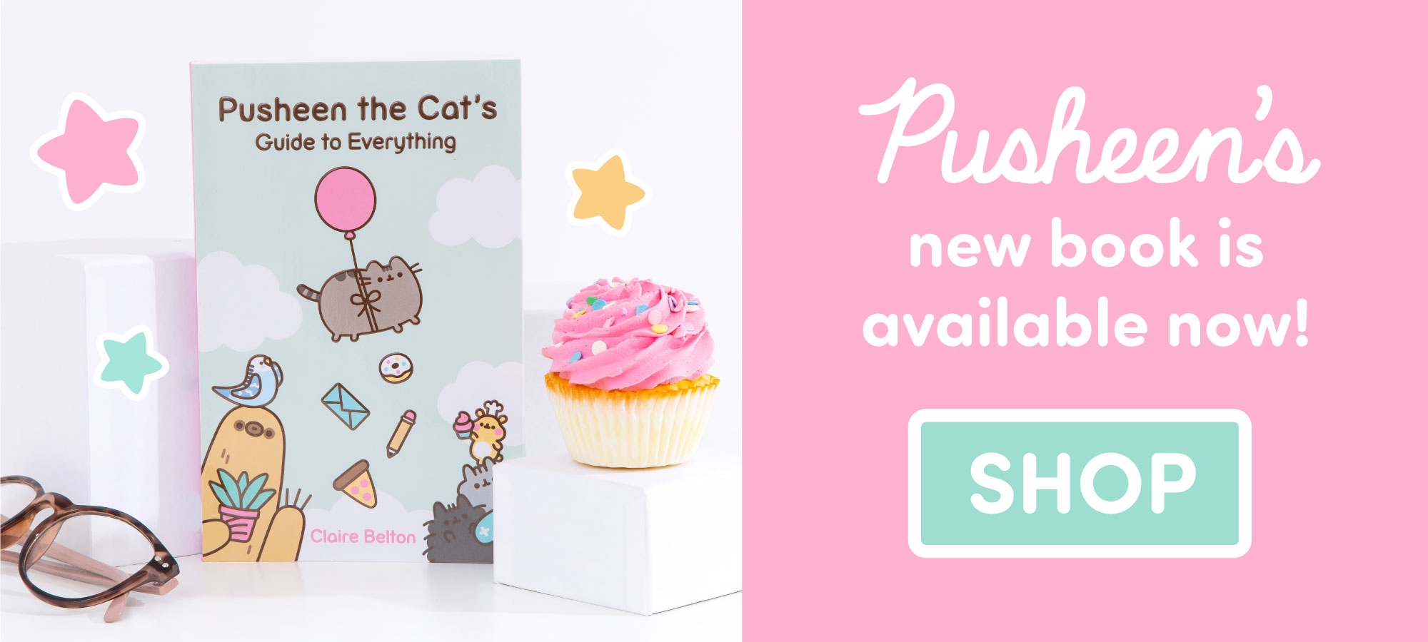 Pusheen's new book is available now! Shop! Image of 
