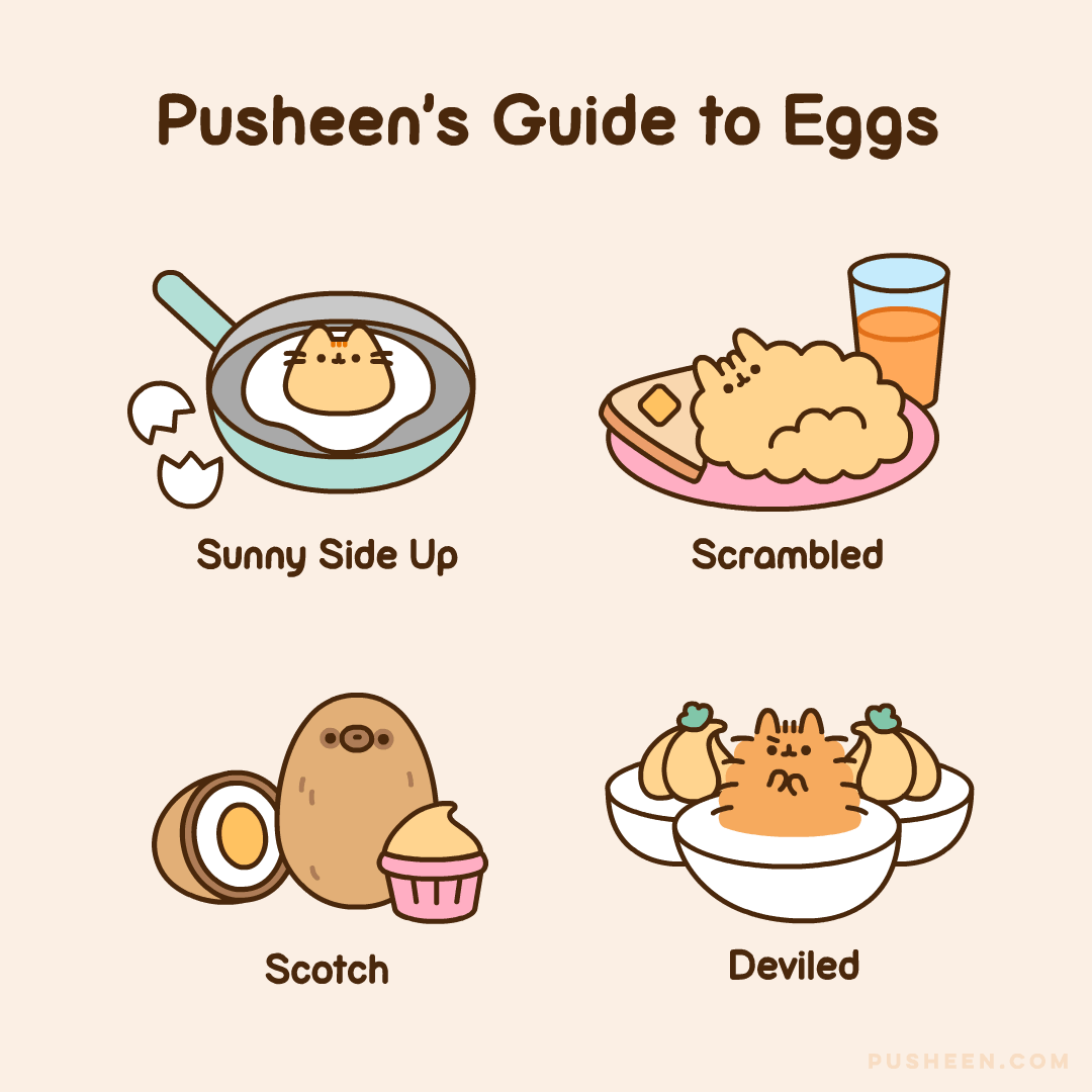 Pusheen's Guide to Eggs