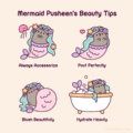 Mermaid Pusheen's Beauty Tips