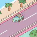 Pusheen Driving